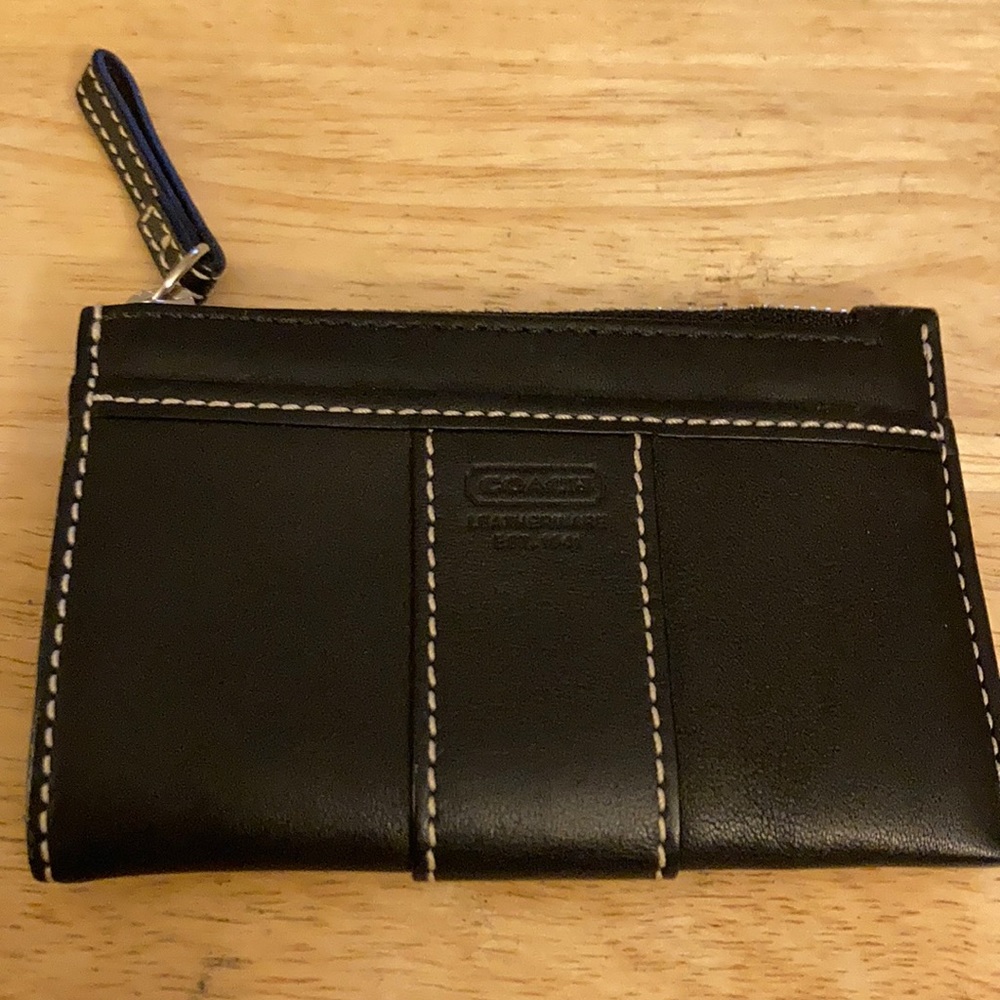 Black leather wallet